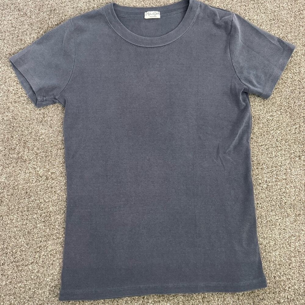 John Galt Brandy Melville Gray Blue Shirt Tee